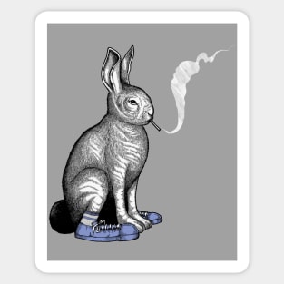 Carrot Smoke Magic Trick Sticker